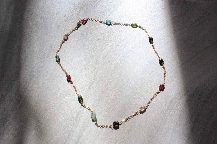 Tourmaline Convertible Station Necklace