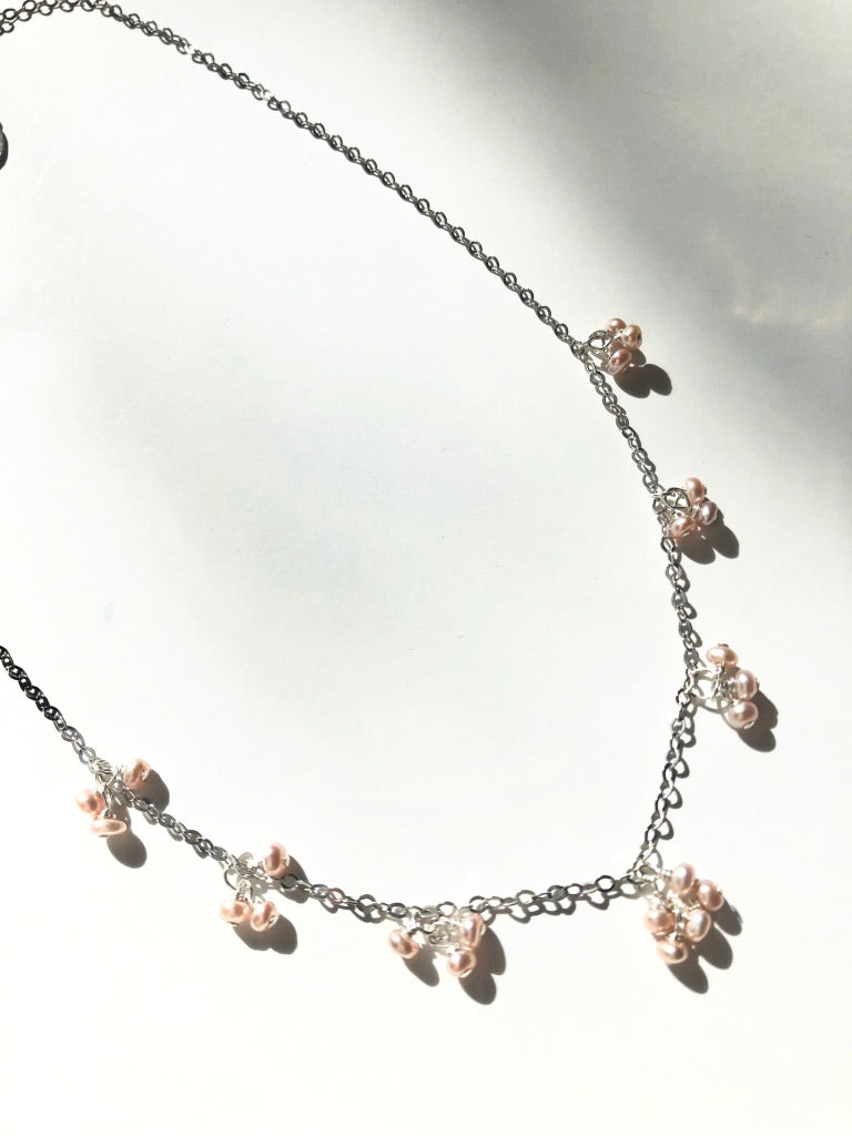 Baby Pearl Cluster Choker